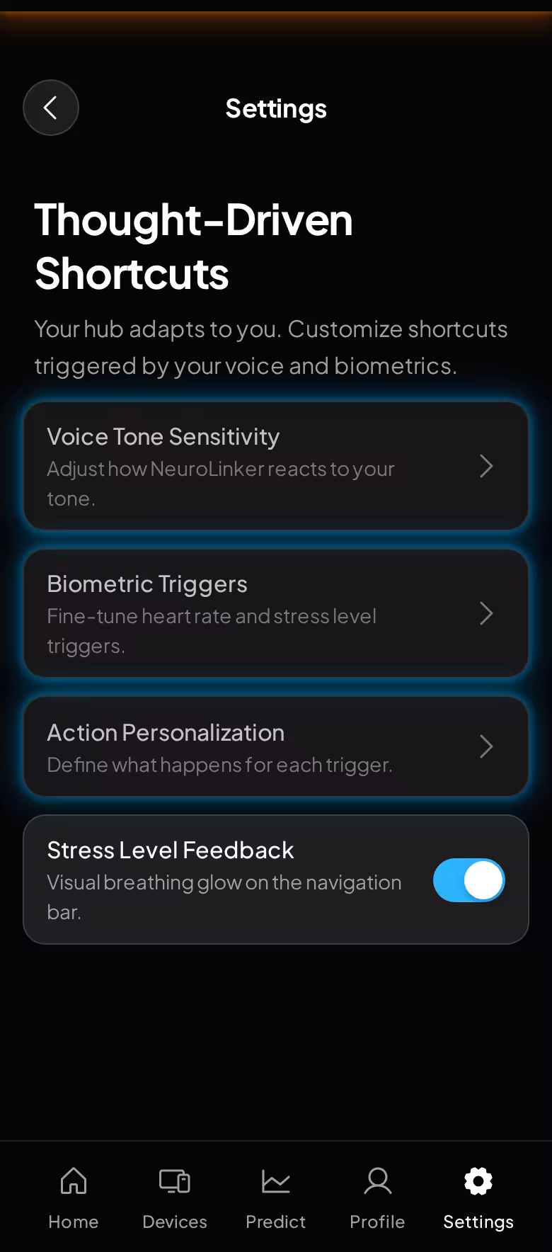 Neurolinker Neural Interface Dashboard - Main Control Center